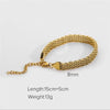 Vintage Style Solid Color Titanium Steel Plating 18k Gold Plated Bracelets Necklace