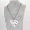 Vintage Style Square Heart Shape Flower Alloy Unisex Necklace