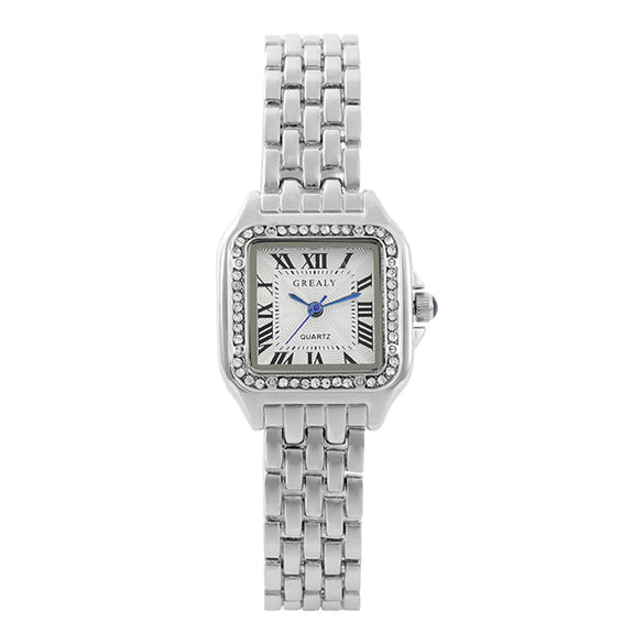 Vintage Style Square Single Folding Buckle Quartz Women'S Watches