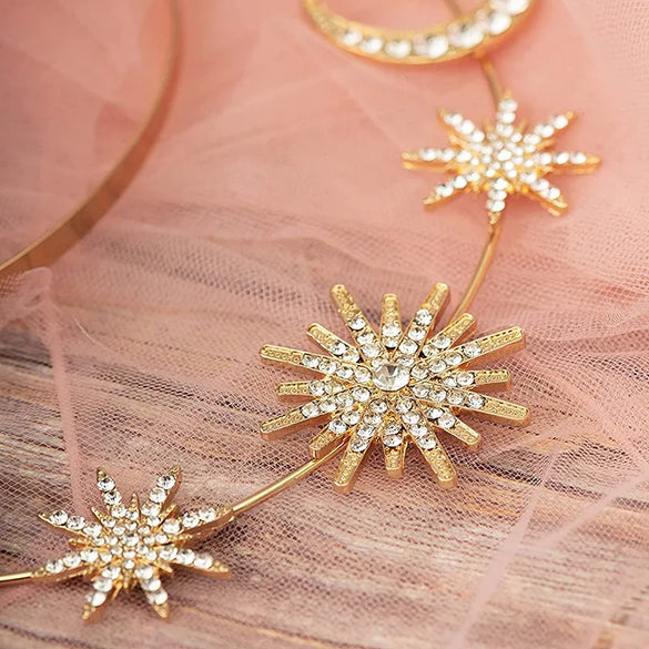 Vintage Style Sun Moon Alloy Hair Band