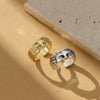 Vintage Style Vacation Classic Style Mask Alloy Women'S Open Rings