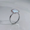 Vintage Women's Jewelry Set With 925 Sterling Silver Sugar Cube Earrings And Open Ring