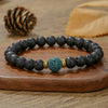 Volcanic Stone Alloy O Word Chain Geometric Style Manual Women's Jewelry Set