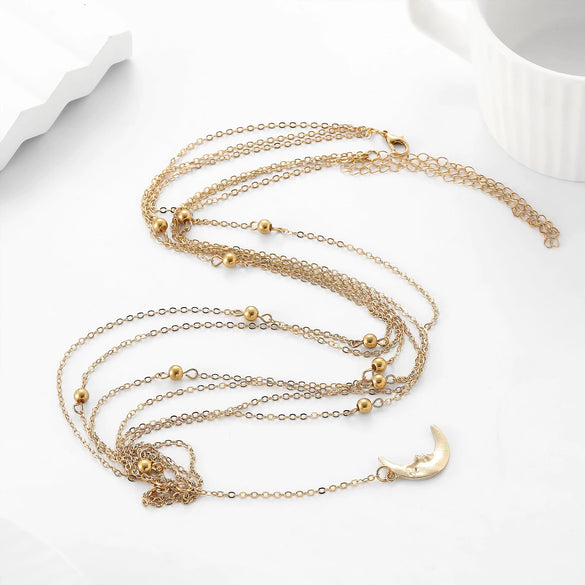 Waist Chain Alloy Electroplating Moon Pendant Women's Fashion Body Chain