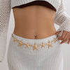 Waist Chain Body Chain Metal Imitation Pearl Flower Starfish Marine Style