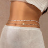 Waist Chain Body Chain Plastic Starfish Animal Beaded Double Layer For Female