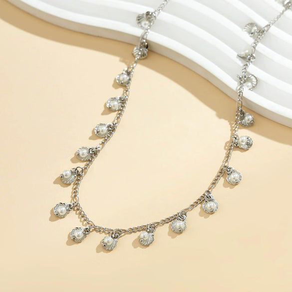 Waist Chain Body Chain Shell Pearl Plastic Resin Geometric Handmade Women's