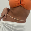 Waist Chain Body Chain With Starfish Conch Design Made Of Rice Beads Shells Polymer Clay Acrylic Imitation Pearls Bohemian Style
