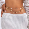 Waist Chain Bodychain Metal Starfish Scallop Shell Fish Tail Leisure Style
