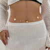 Waist Chain Bodychain Metal Starfish Scallop Shell Fish Tail Leisure Style
