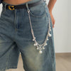 Waist Chain Imitation Pearl Simple Punk Geometric Beaded