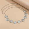 Waist Chain Iron Geometric Disc Spiral Pattern Simple Style For Female