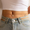 Waist Chain Metal Alloy Geometric Circle Leaves Love Tassel Water Drop Style