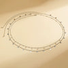 Waist Chain Metal Geometric Sequin Imitation Pearl Double Circle Lobster Clasp