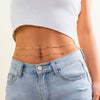 Waist Chain Metal Geometric Sequin Imitation Pearl Double Circle Lobster Clasp