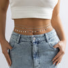 Waist Chain Metal Multilayer Tassel Sequins Rhinestone For Female