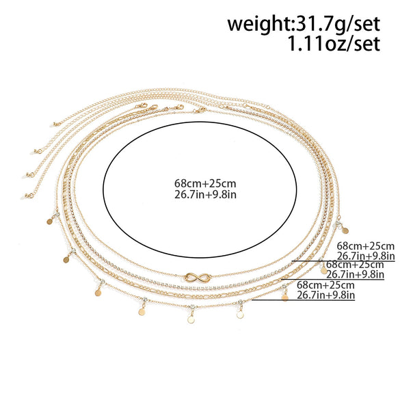 Waist Chain Metal Rhinestone Sequins Electroplating For Women