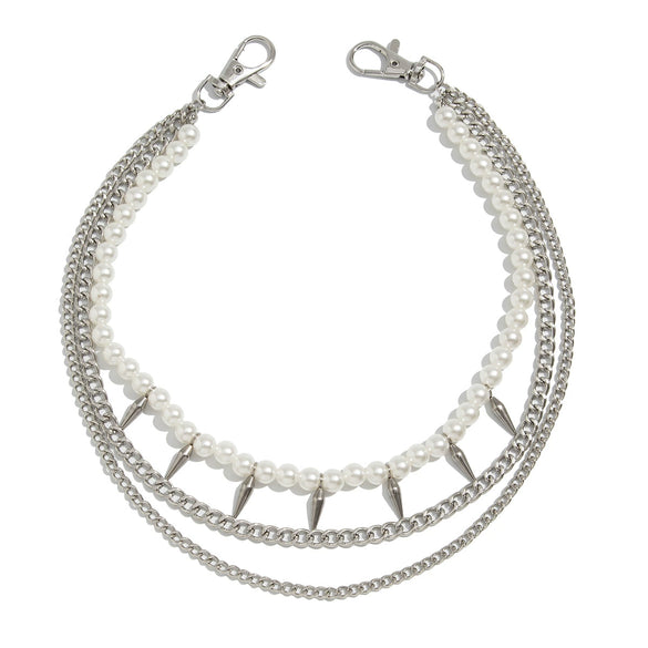 Waist Chain Metal Rivet Cowboy Hiphop Style For Boys And Girls
