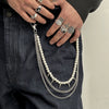 Waist Chain Metal Rivet Cowboy Hiphop Style For Boys And Girls