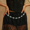Waist Chain Metal Round Turquoise Carved For Women