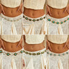 Waist Chain Metal Round Turquoise Carved For Women
