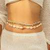Waist Chain Metal Shell Rice Beads Starfish Female