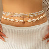 Waist Chain Metal Shell Rice Beads Starfish Female