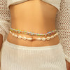 Waist Chain Metal Shell Rice Beads Starfish Female