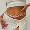 Waist Chain Ocean Style Imitation Pearl Starfish Conch Shell Seahorse Metal