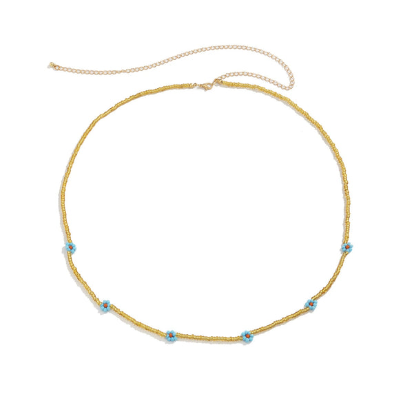 Waist Chain Plastic Colorful Bead Woven For Women