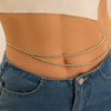 Waist Chain Plastic Resin Doublelayer Round Beaded Women's Sexy Allmatch