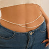 Waist Chain Plastic Resin Doublelayer Round Beaded Women's Sexy Allmatch