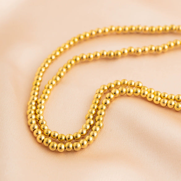 Waist Chain Plastic Resin Doublelayer Round Beaded Women's Sexy Allmatch