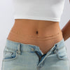 Waist Chain Set Hiphop Style Metal Sequin Snake Bone Geometric Copper Bead Body Chain