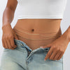 Waist Chain Set Hiphop Style Metal Sequin Snake Bone Geometric Copper Bead Body Chain