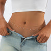Waist Chain Set Hiphop Style Metal Sequin Snake Bone Geometric Copper Bead Body Chain