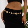 Waist Chain Sexy Metal Iron Three Dimensional Flower Body Chain For Women