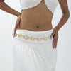 Waist Chain Sexy Metal Iron Three Dimensional Flower Body Chain For Women