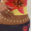 Waist Chain Starfish Pendant Alloy Shell Metal Body Chain Sexy Style