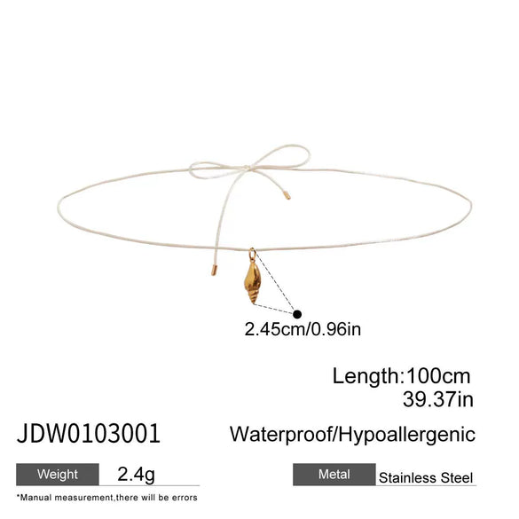 Waist Chain Titanium Steel Stainless Steel Conch Pearl Shell Leisure Jewelry