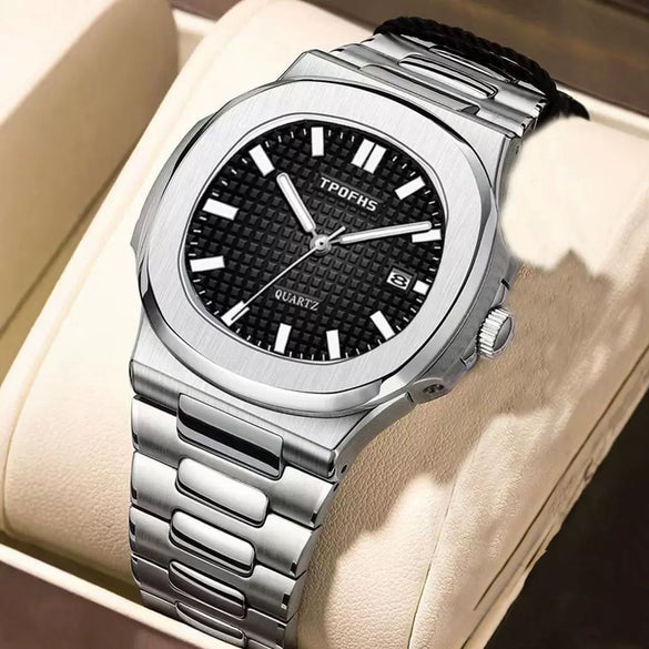 Watch Alloy Band And Case Oval Business Style Waterproof Luminous
