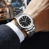 Watch Alloy Band And Case Oval Business Style Waterproof Luminous