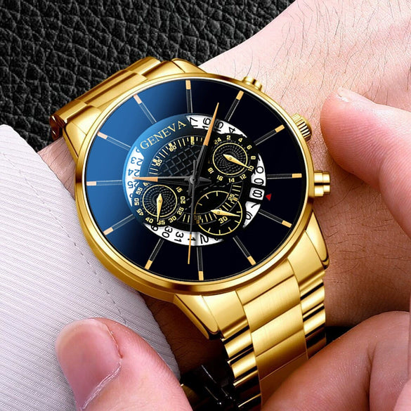 Watch Alloy Band Round Dial Leisure Style