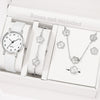 Watch Alloy Case Frosted Leather Strap Rose Gold Pin Buckle Round Dial Quartz