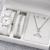Watch Alloy Case Frosted Leather Strap Rose Gold Pin Buckle Round Dial Quartz