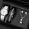 Watch Alloy Case Frosted Leather Strap Rose Gold Pin Buckle Round Dial Quartz