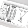 Watch Alloy Case Frosted Leather Strap Rose Gold Pin Buckle Round Dial Quartz