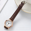 Watch Alloy Case Imitation Leather Strap Stainless Steel Clasp Round Dial Leisure Style For Students