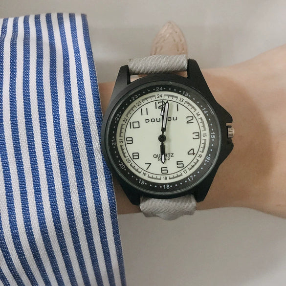 Watch Alloy Imitation Leather Round Casual Style
