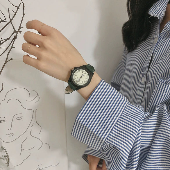 Watch Alloy Imitation Leather Round Casual Style
